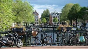Image of Bicycle-friendly city of Amasterdam