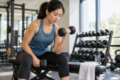 adult in a gym